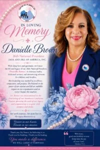 Danielle Brown Obituary - Jack and Jill of America Mourns Visionary Leader